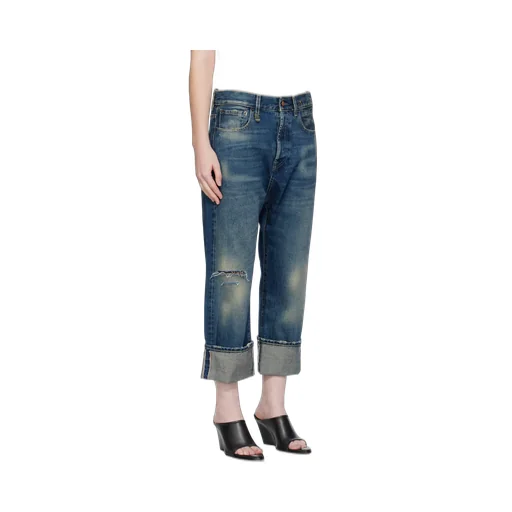 Cuffed Slim-Fit Jeans