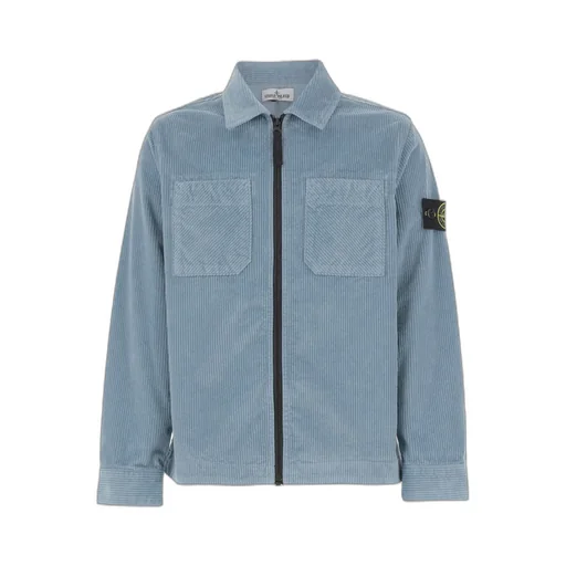 Stone Island Junior Logo Patch Zip-Up Jacket
