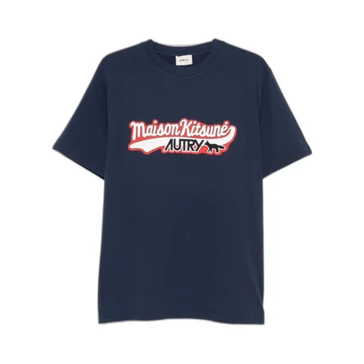 Autry X Maison Kitsune Logo Printed T-Shirt