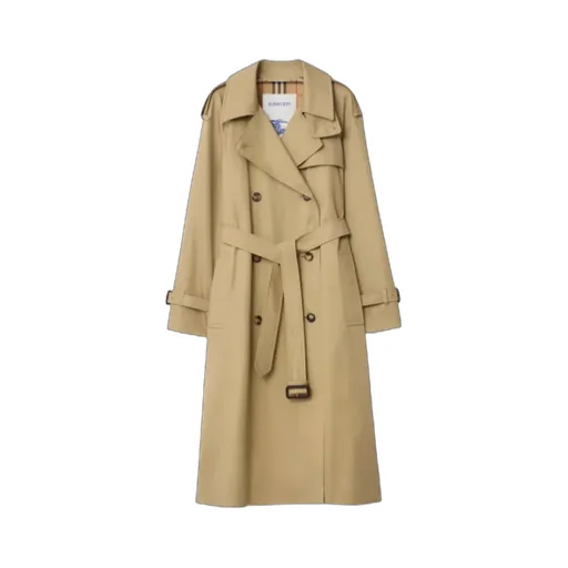 Burberry Double Breasted Belted Trench Coat