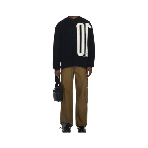 Intarsia Crew-Neck Sweater