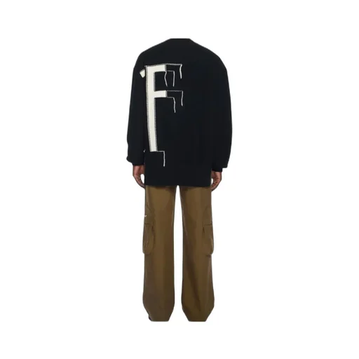 Intarsia Crew-Neck Sweater