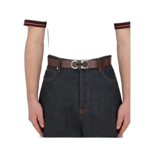 Reversible And Adjustable Gancini Belt