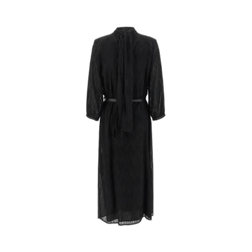 Peserico Fil Coupé Belted Dress