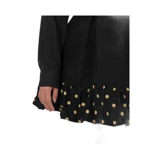 Polka-Dot Ruffled Mini Skirt