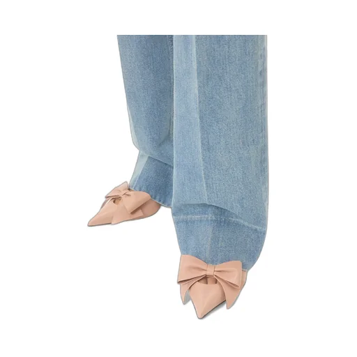65Mm Bowow Leather Pumps