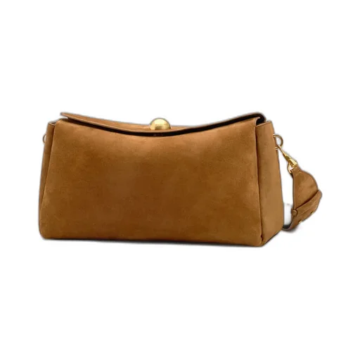 Ami Paris Foldover Top Shoulder Bag