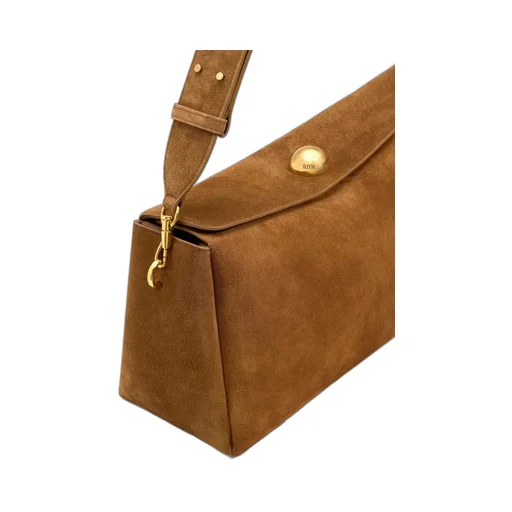 Ami Paris Foldover Top Shoulder Bag