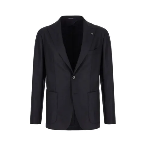 Long-Sleeved Single-Breasted Suit Jacket