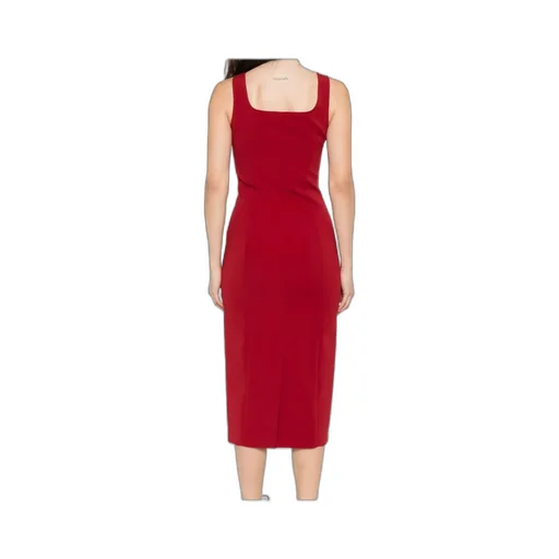 Buckle-Detail Fitted Dress