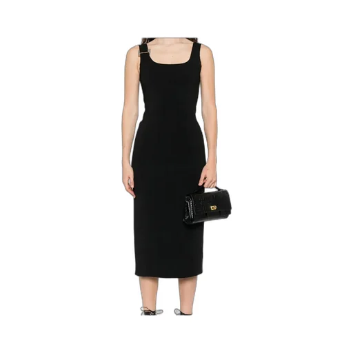 Square-Neck Midi Dress