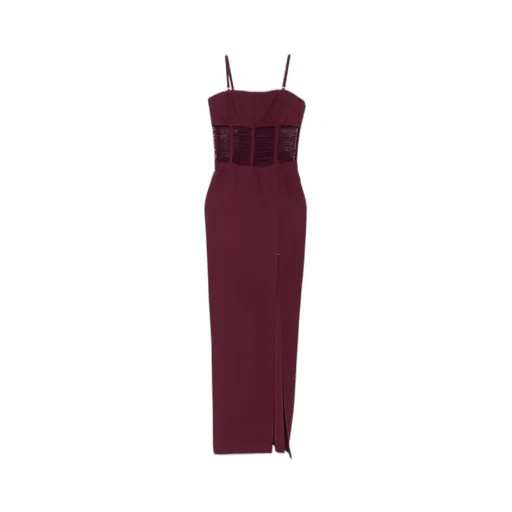 Mesh-Insert Dress
