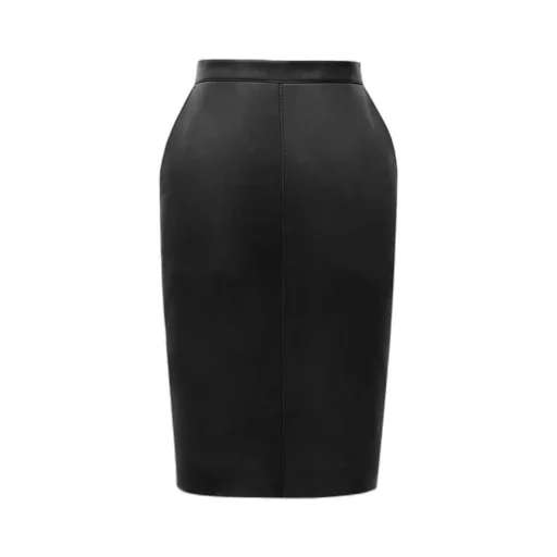 Cassandre Leather Pencil Skirt
