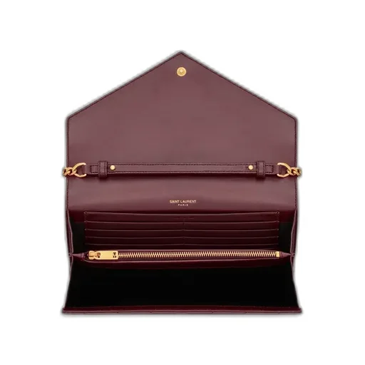 Saint Laurent Cassandre Matelass Chain Wallet