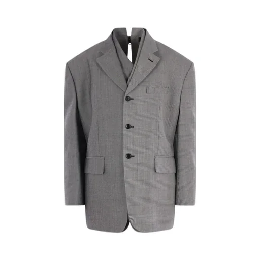 Comme Des GarÇOns Single-Breasted Panelled Jacket