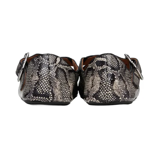 Criss Cross Snake Ballet Flats