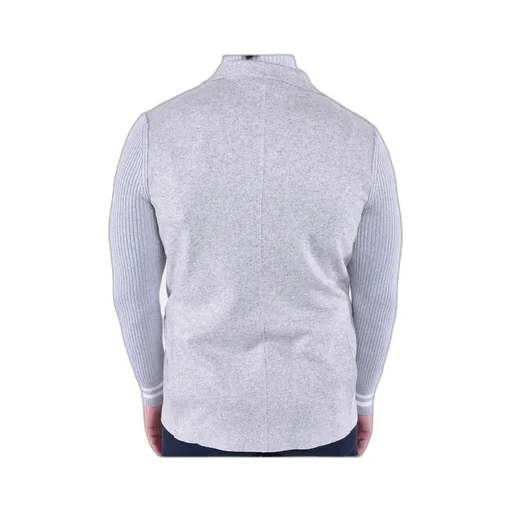 Eleventy Bi Mat Knit-Sleeve Blazer