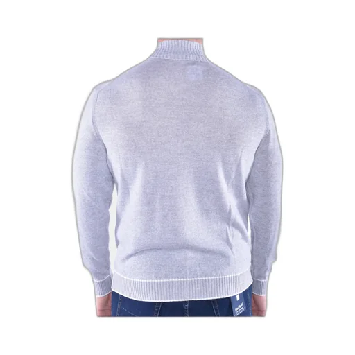 Eleventy Embroidered Turtleneck Knitted Sweater