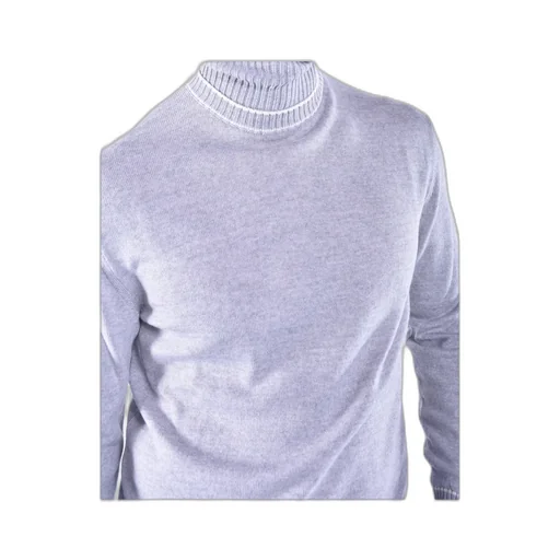Eleventy Embroidered Turtleneck Knitted Sweater