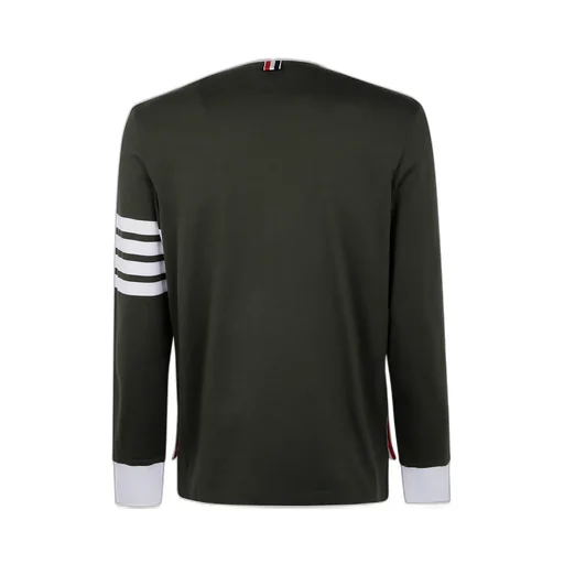 Thom Browne Long-Sleeved Knitted Polo Shirt