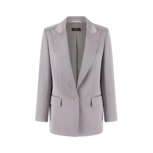 Peserico Single-Breasted Satin Blazer