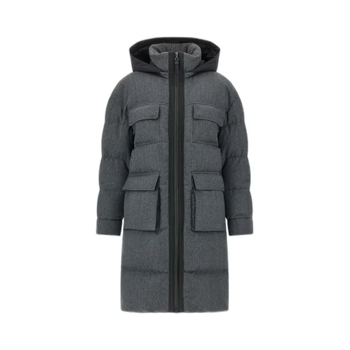 Brunello Cucinelli Long Quilted Jacket