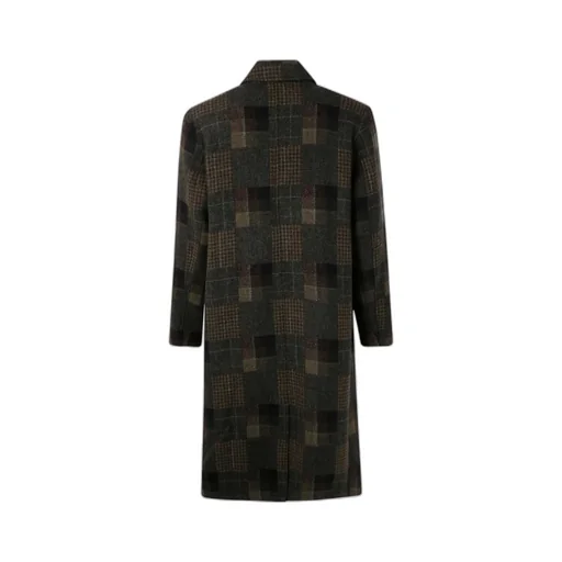 Checked Wool Coat