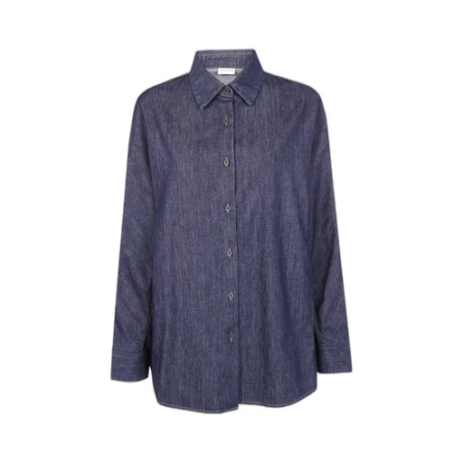 Contrast-Stitching Denim Shirt