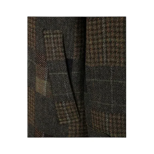 Checked Wool Coat