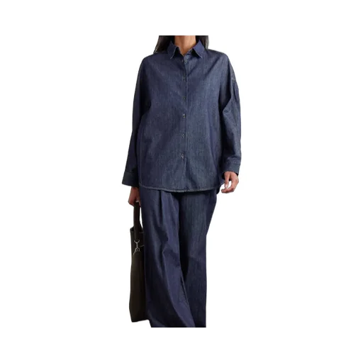 Contrast-Stitching Denim Shirt