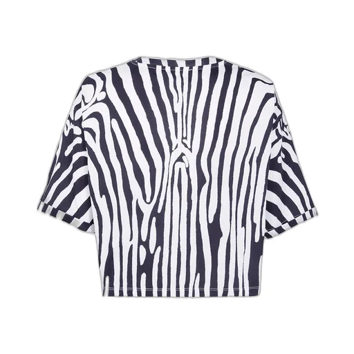 Balmain Zebra Print Cropped Top