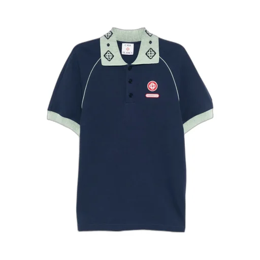 Casablanca Pique Short-Sleeved Polo Shirt