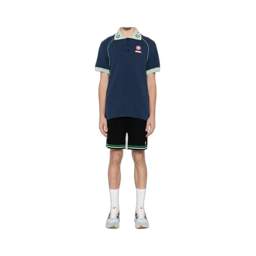 Casablanca Pique Short-Sleeved Polo Shirt