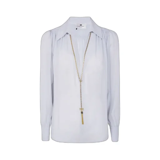 Elisabetta Franchi Chain Necklace Detailed Blouse