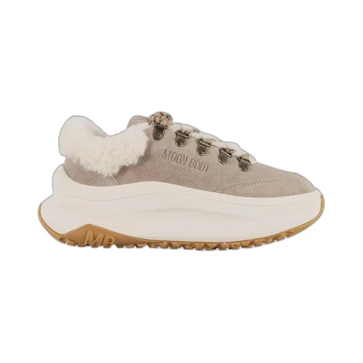 City Shearling Platform Sneakers