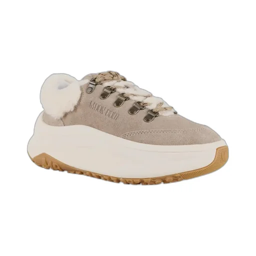 City Shearling Platform Sneakers