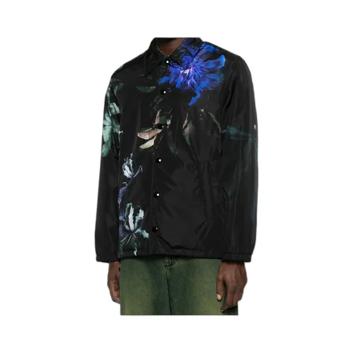 Dries Van Noten Drawstring Floral Printed Jacket
