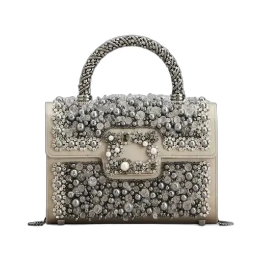 Jewel Efflorescence Mini Bag In Satin