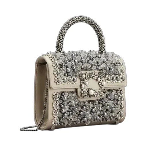 Jewel Efflorescence Mini Bag In Satin