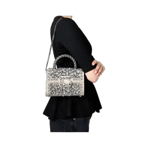 Jewel Efflorescence Mini Bag In Satin