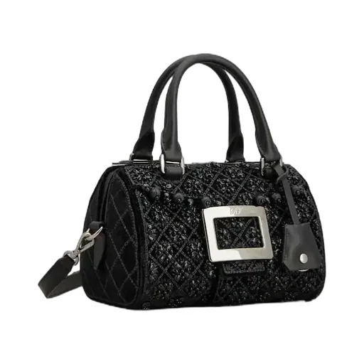 Belle Vivier Bag In Velvet