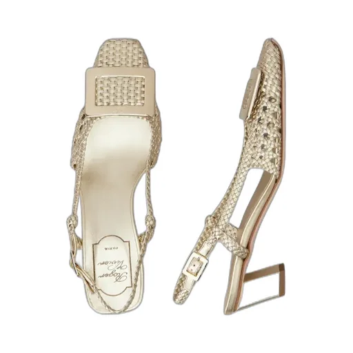 Belle Vivier Slingback Pumps In Leather