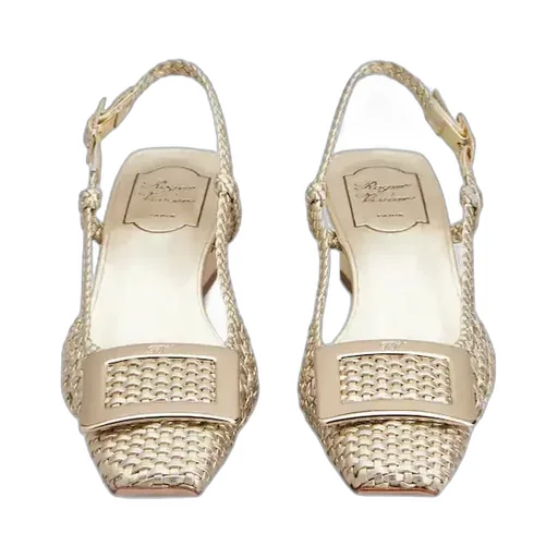 Belle Vivier Slingback Pumps In Leather