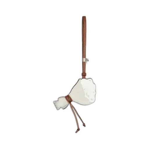 Efflorescence Bag Charm In Leather