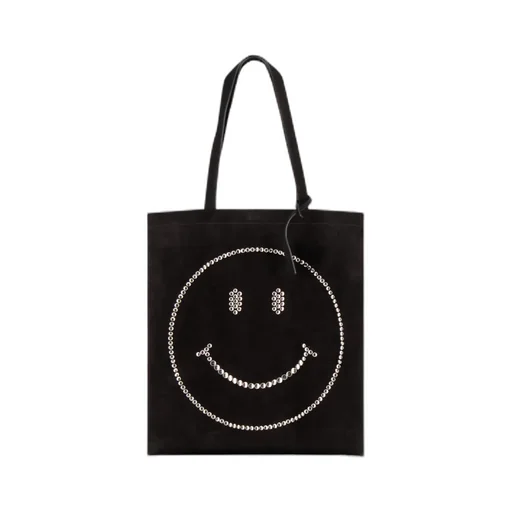 Smiley-Motif Tote Bag