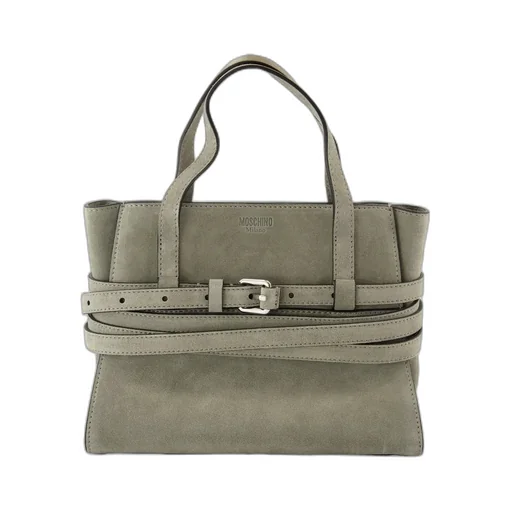 Tie Me Belt-Detail Tote Bag