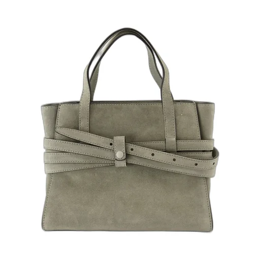 Tie Me Belt-Detail Tote Bag