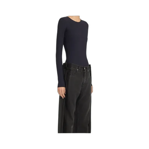 Long-Sleeve Jeans Bodysuit