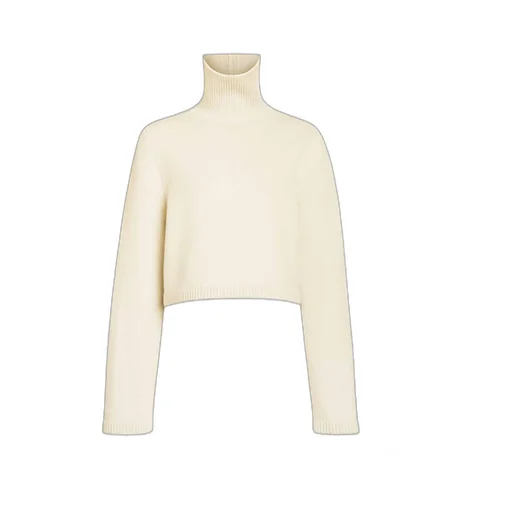 Roll-Neck Short Sweater