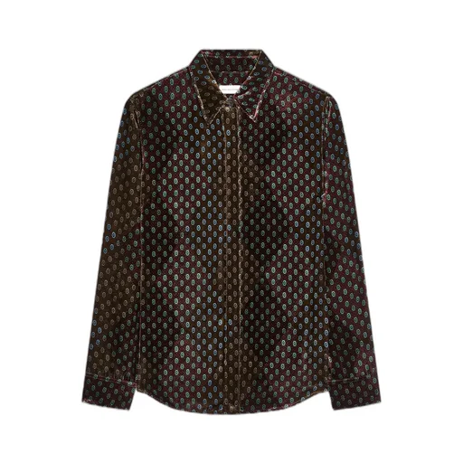 Printed Velvet Shirt